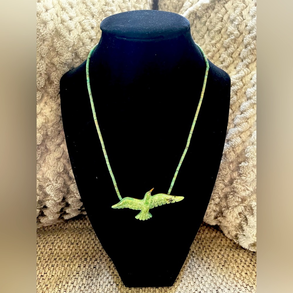 Native American bird necklace